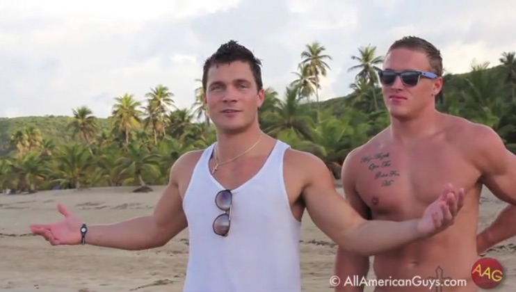 Tyler H. and Mike Funny on The Beach