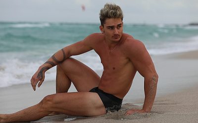 Sexy Newcomer Alex P. Lights Up Miami Beach